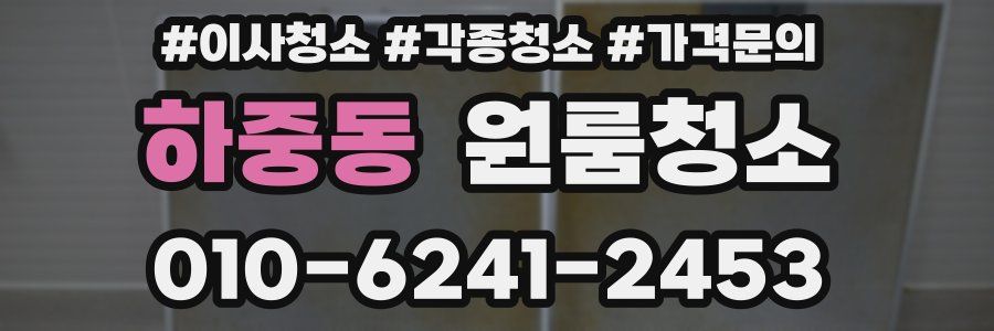 하중동 이사청소