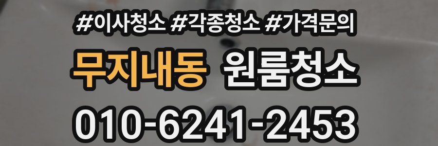 무지내동 이사청소