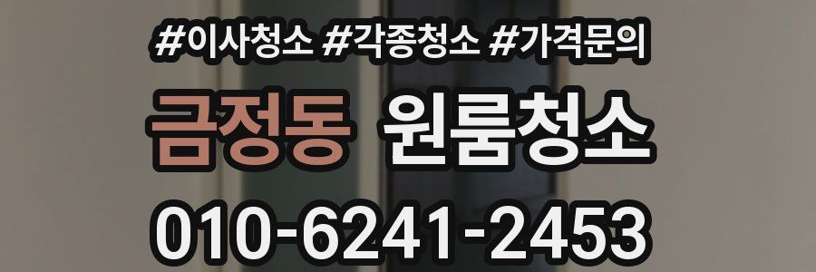 금정동 이사청소