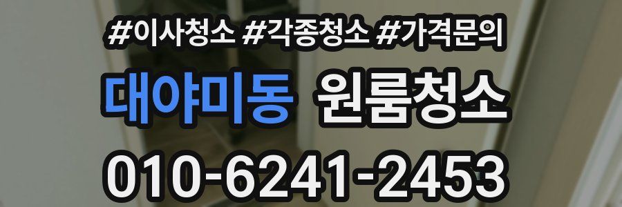 대야미동 이사청소