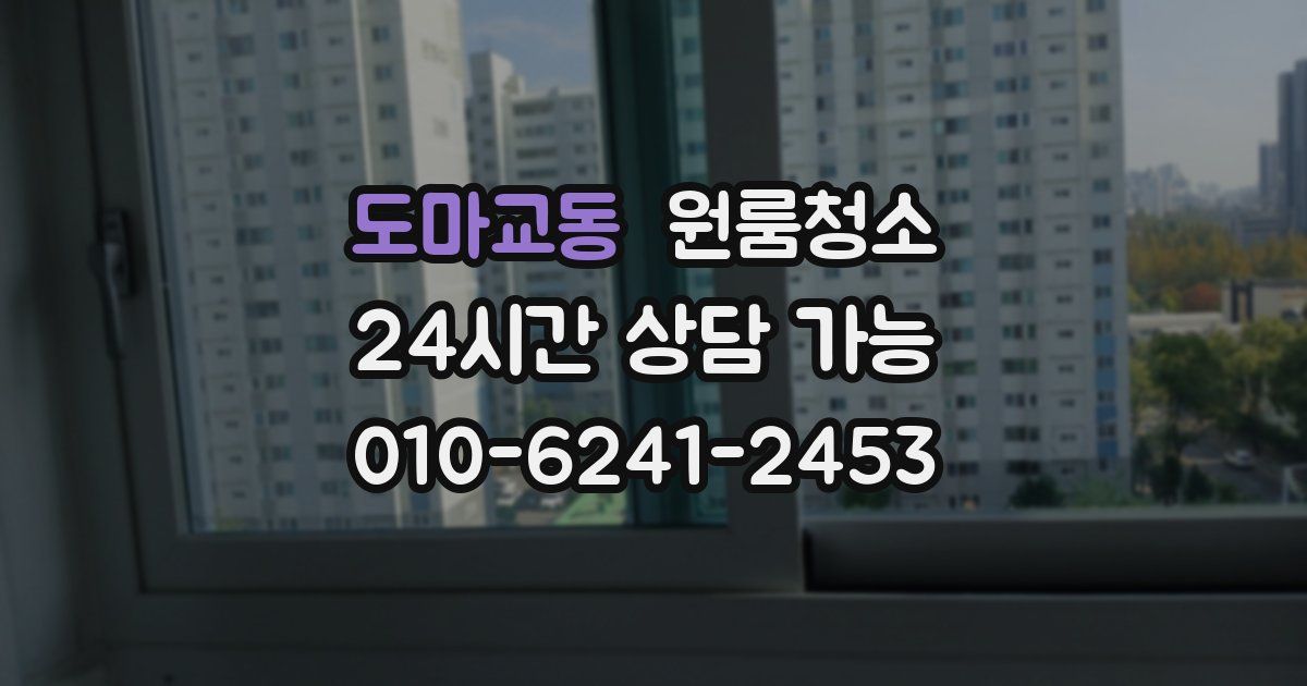 도마교동 입주청소