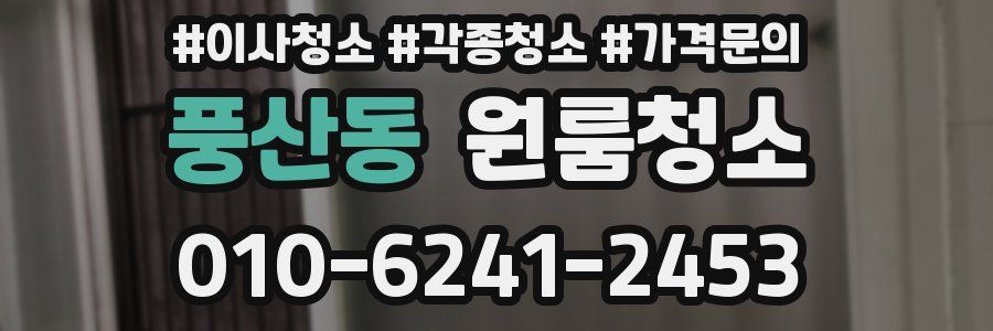 풍산동 이사청소