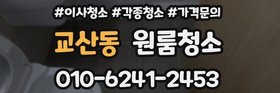 교산동 이사청소