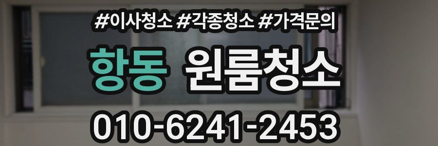 항동 이사청소