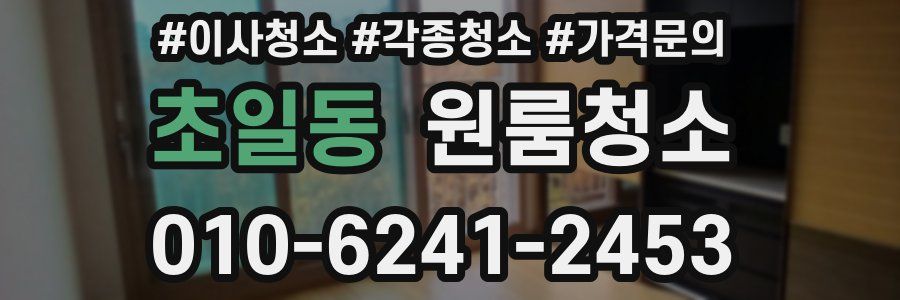 초일동 이사청소