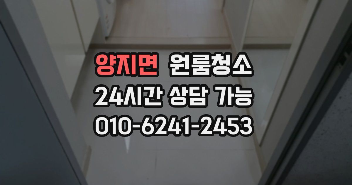 양지면 입주청소
