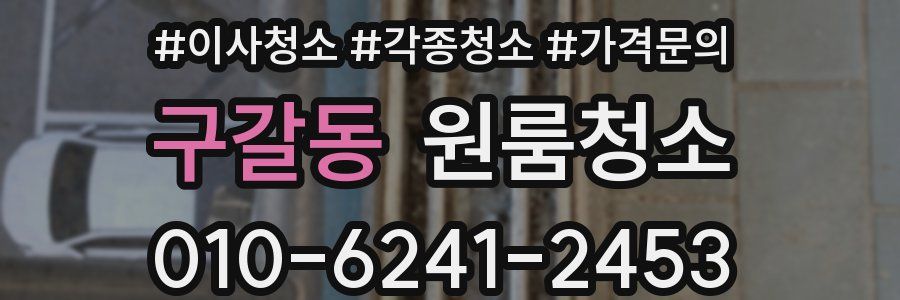 구갈동 이사청소