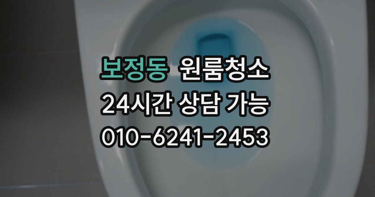 보정동 입주청소