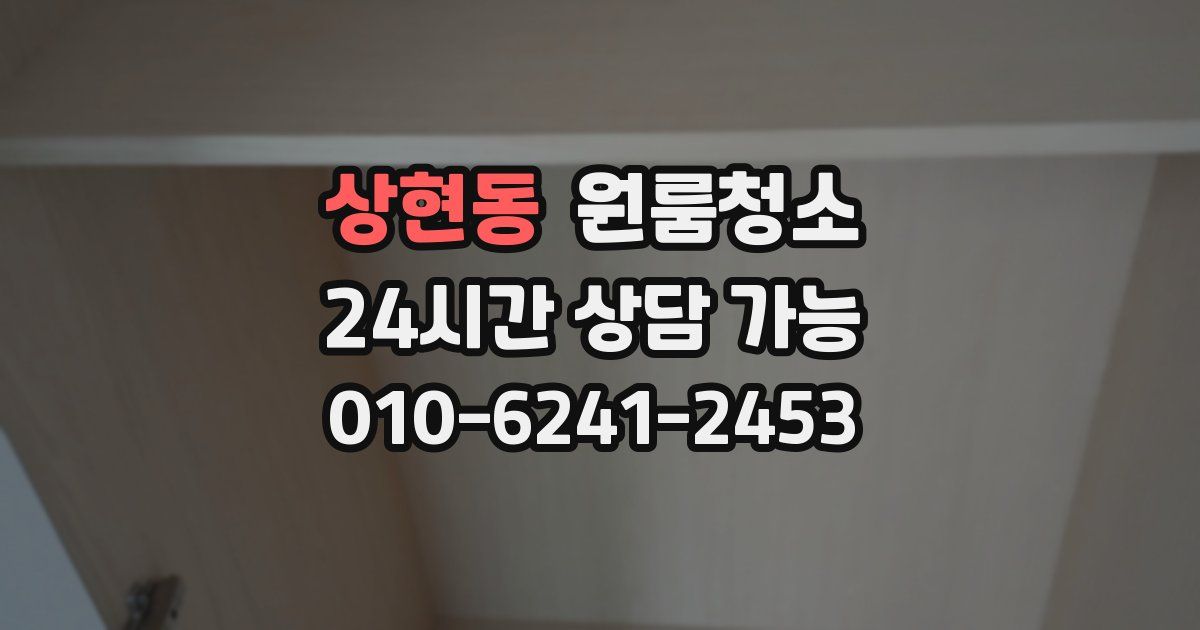 상현동 입주청소