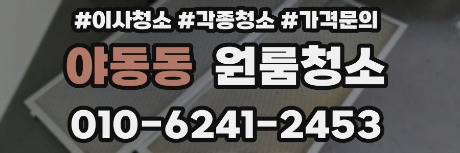 야동동 이사청소