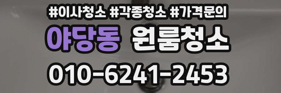 야당동 이사청소