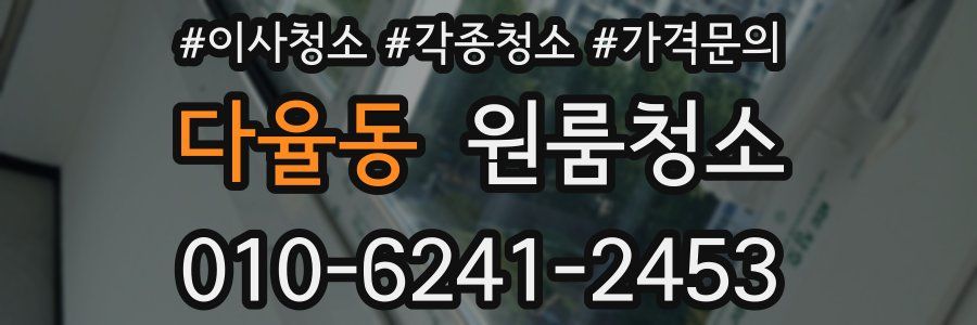 다율동 이사청소