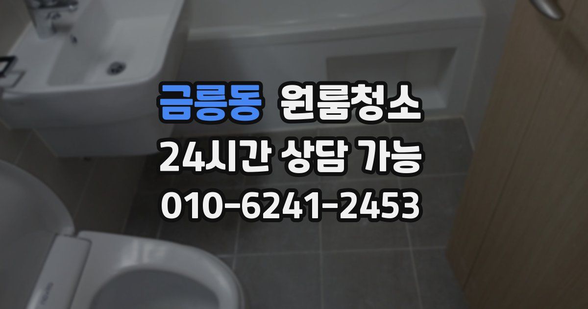 금릉동 입주청소