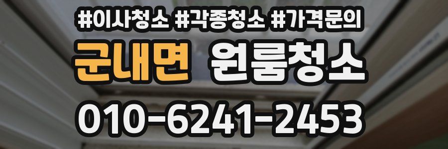 군내면 이사청소