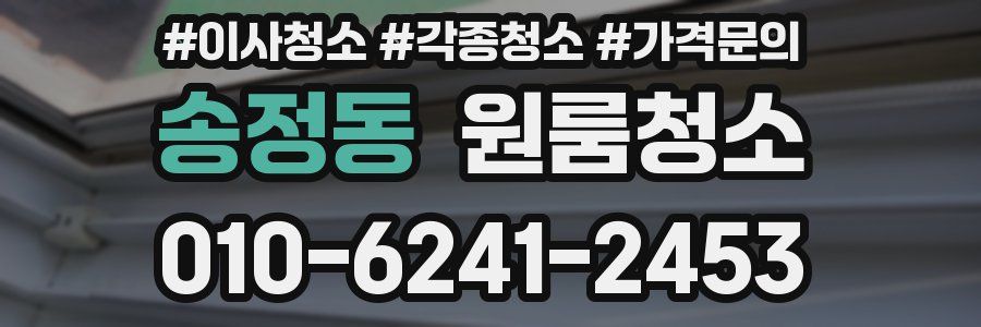 송정동 이사청소