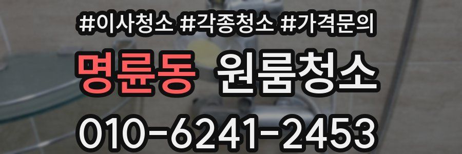 명륜동 이사청소