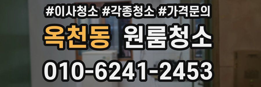 옥천동 이사청소