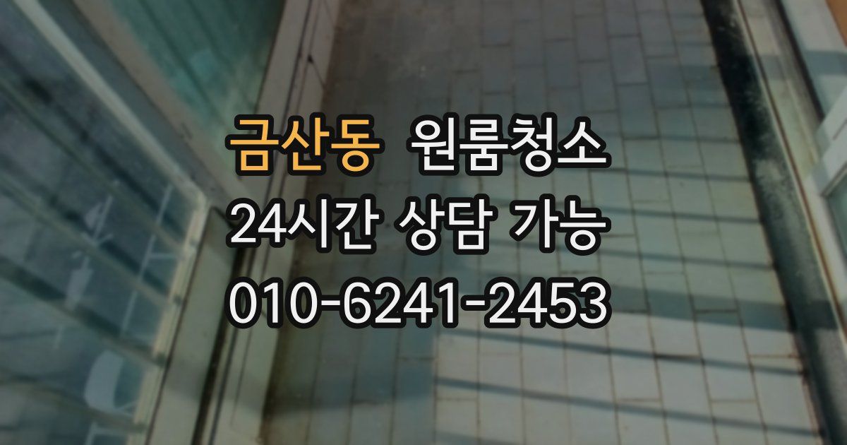 금산동 입주청소