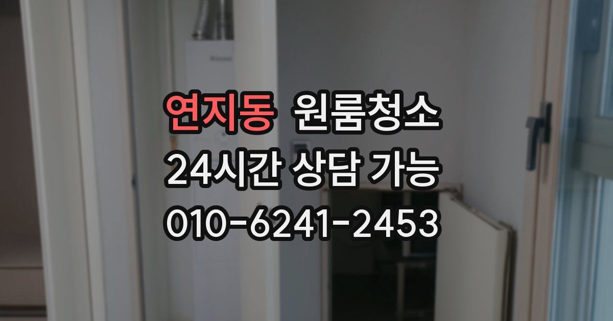 연지동 입주청소