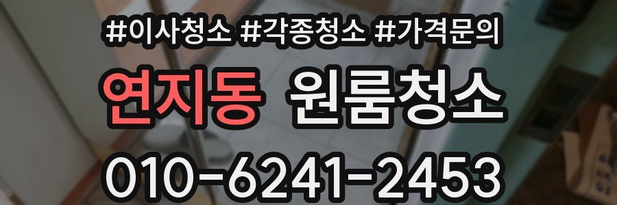 연지동 이사청소