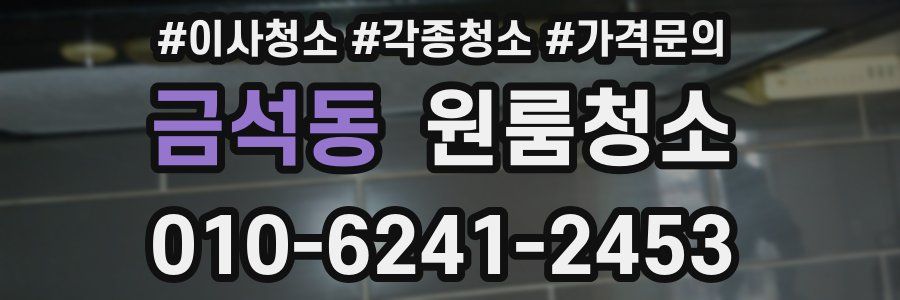 금석동 이사청소
