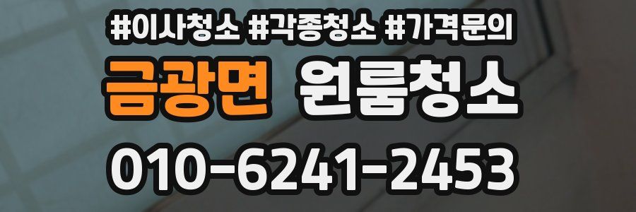 금광면 이사청소
