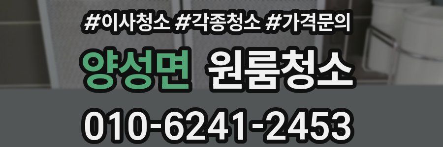 양성면 이사청소