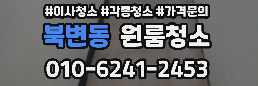 북변동 이사청소