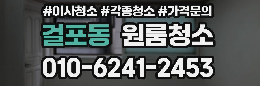 걸포동 이사청소