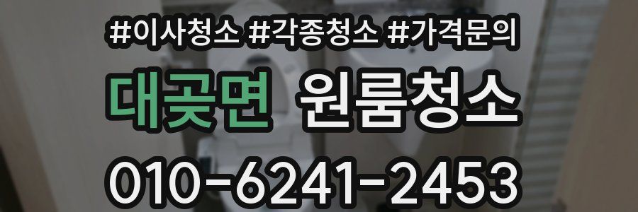 대곶면 이사청소