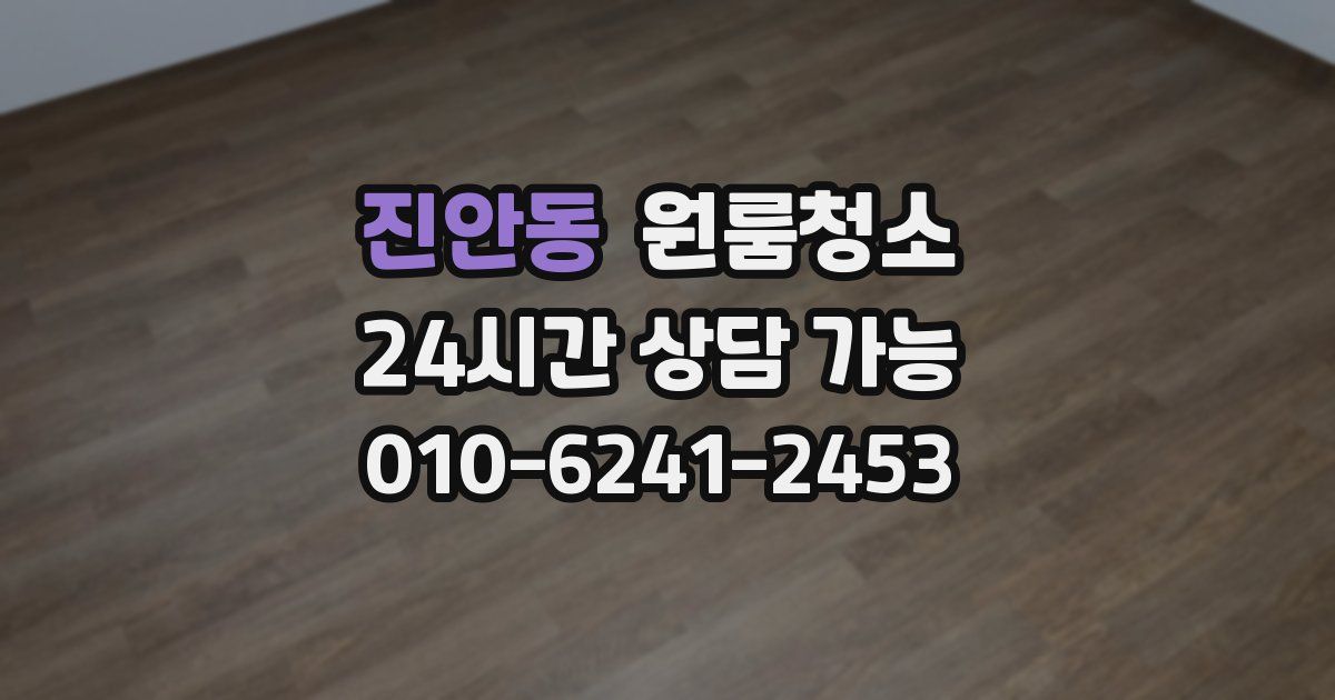 진안동 입주청소