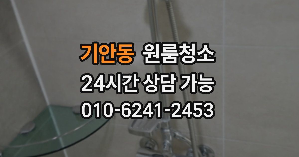 기안동 입주청소