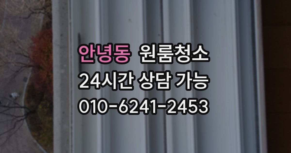 안녕동 입주청소