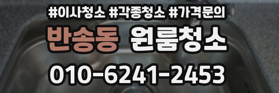 반송동 이사청소