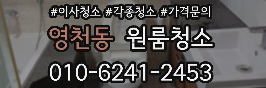 영천동 이사청소