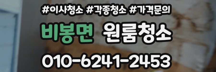 비봉면 이사청소