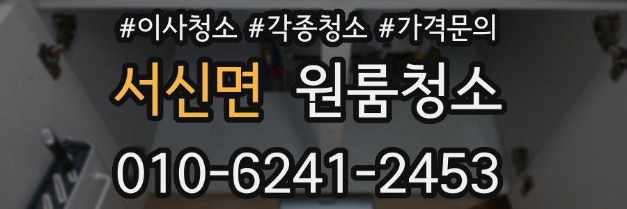 서신면 이사청소