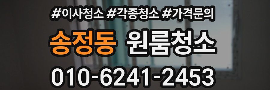 송정동 이사청소