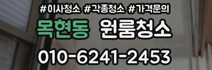 목현동 이사청소