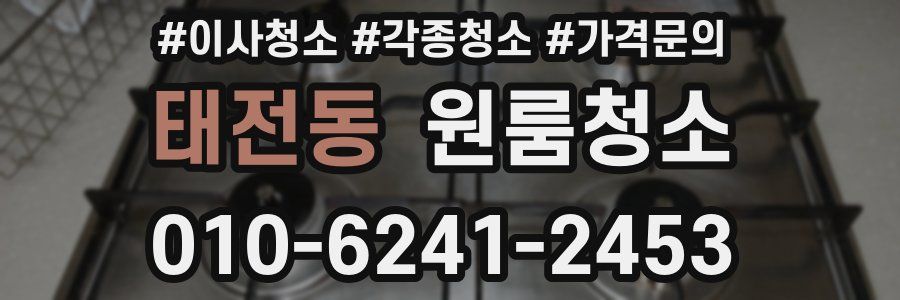 태전동 이사청소