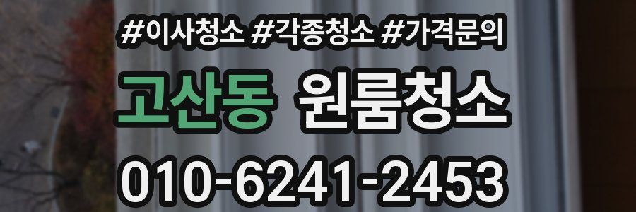 고산동 이사청소