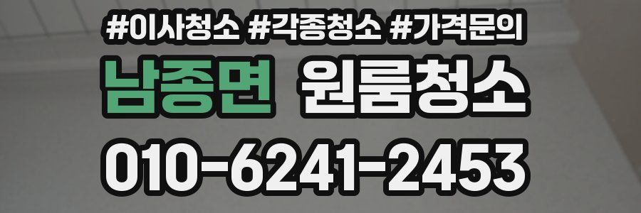 남종면 이사청소