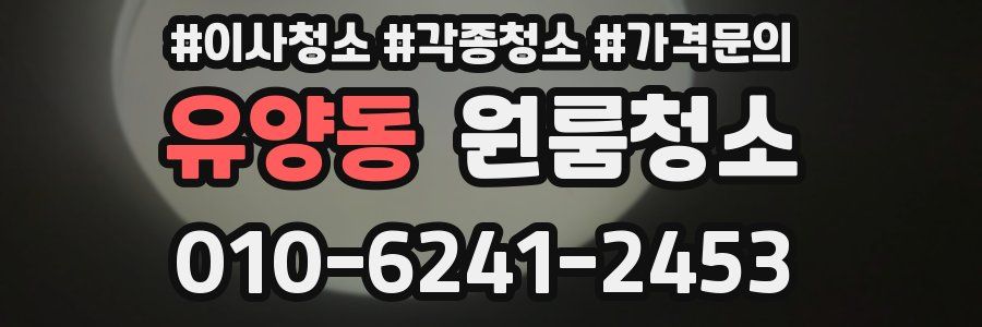 유양동 이사청소