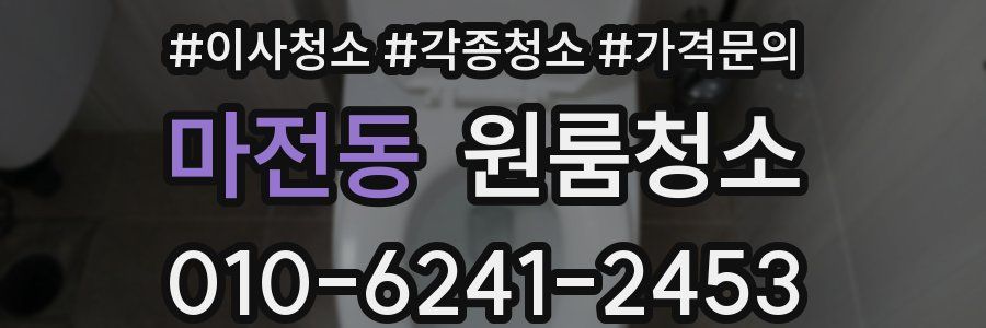 마전동 이사청소