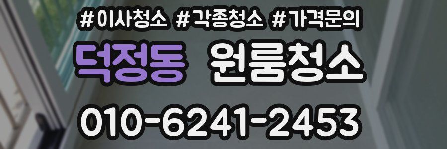 덕정동 이사청소