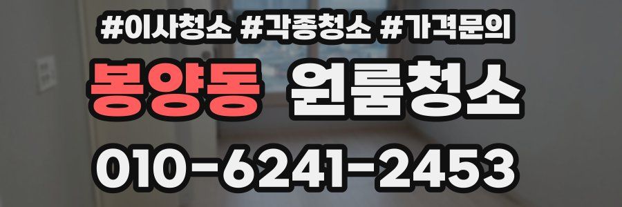 봉양동 이사청소