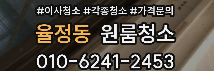 율정동 이사청소