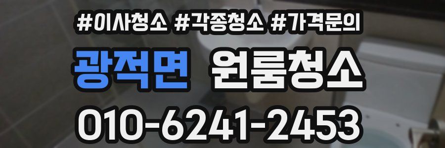 광적면 이사청소