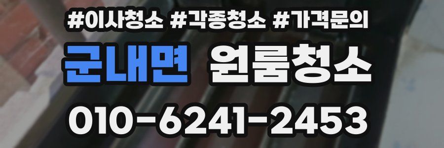 군내면 이사청소