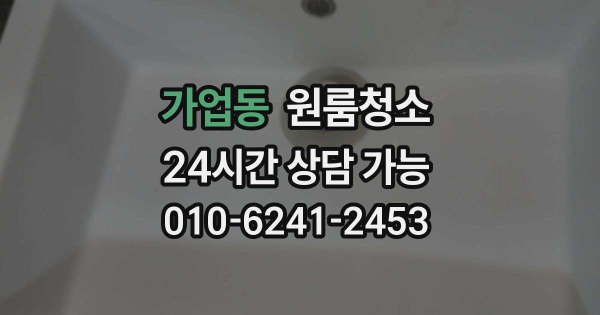 가업동 입주청소